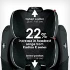 Alternate image 9 for Diono&reg; radian&reg; 3QXT Ultimate 3 Across All-in-One Convertible Car Seat in Black