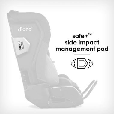 Diono&reg; radian&reg; 3QXT Ultimate 3 Across All-in-One Convertible Car Seat in Black. View a larger version of this product image.