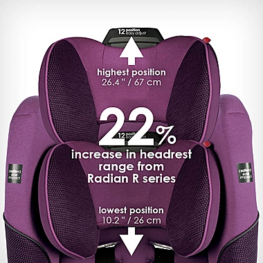 Diono&reg; radian&reg; 3QXT Ultimate 3 Across All-in-One Convertible Car Seat. View a larger version of this product image.
