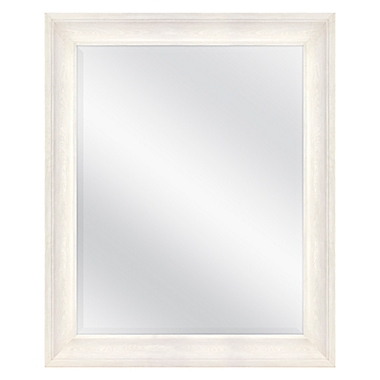 Amoura Rectangular Wall Mirror in White. View a larger version of this product image.
