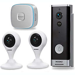 XODO® PK2 Wi-Fi Smart Home Security Kit - 2 Pack 1080P Cameras & Live Video Doorbell