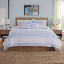 Allie Comforter Sets in Blue/Grey