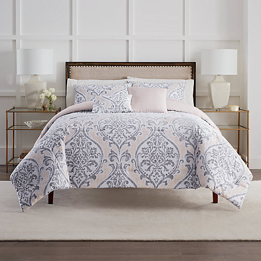 Eliza Comforter Sets In Taupe Grey, Grey King Bed Comforter Sets