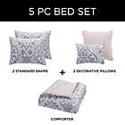 Alternate image 8 for Eliza Full/Queen 5-Piece Comforter Set in Taupe/Grey