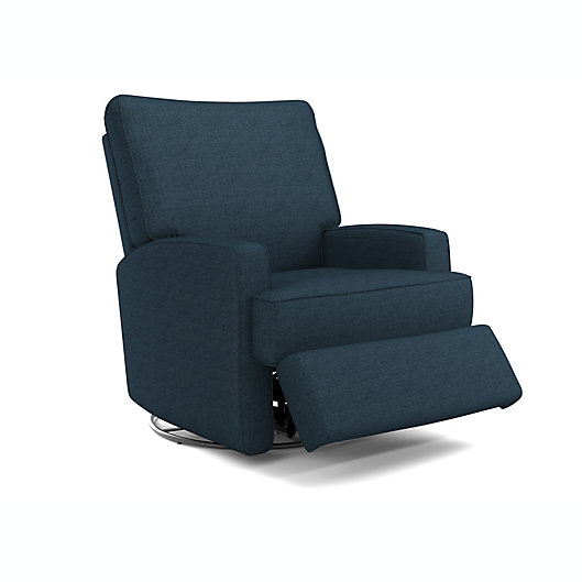 Alternate image 1 for Best Chairs Kersey Swivel Glider Recliner in Mariner Navy