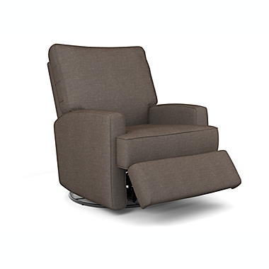 Best Chairs Inc. Kersey Swivel Glider Recliner in Charcoal Grey. View a larger version of this product image.