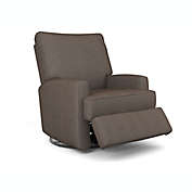 Best Chairs Inc. Kersey Swivel Glider Recliner in Charcoal Grey