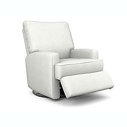Best Chairs Kersey Swivel Glider Recliner in Oyster Pearl