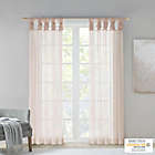 Alternate image 6 for Madison Park Ceres 63-Inch Twist Tab Window Curtain Panels in Blush (Set of 2)