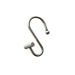 Simply Essential™ Bar Shower Curtain Hooks in Brushed Nickel (Set of 12)