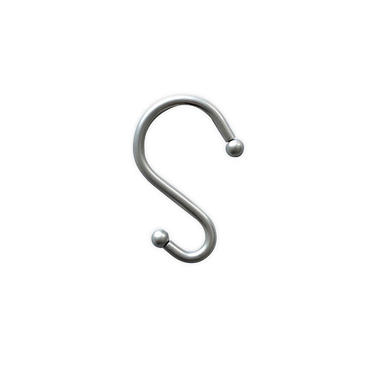 Alternate image 1 for Simply Essential™ Metal S Shower Curtain Hooks (Set of 12)