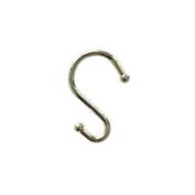 Simply Essential&trade; Metal S Shower Curtain Hooks in Brass (Set of 12)