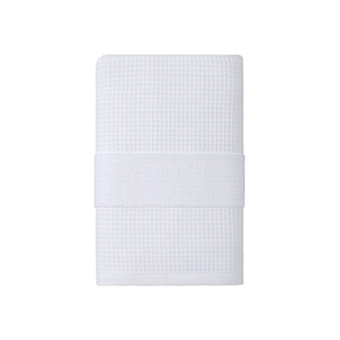 Haven&trade; Organic Cotton Waffle &amp; Terry Bath Towel in Bright White. View a larger version of this product image.