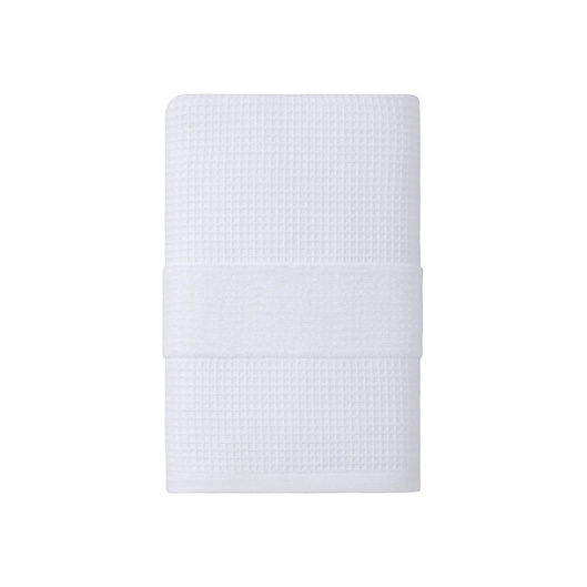 Alternate image 1 for Haven™ Organic Cotton Waffle & Terry Bath Towel in Bright White
