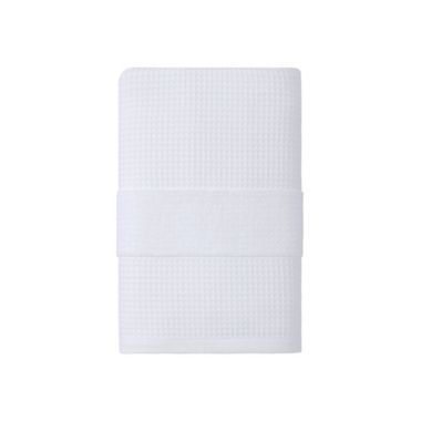 Haven&trade; Organic Cotton Waffle &amp; Terry Bath Towel in Bright White. View a larger version of this product image.