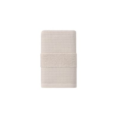 Haven&trade; Organic Cotton Waffle &amp; Terry Hand Towel in Pumice Tan