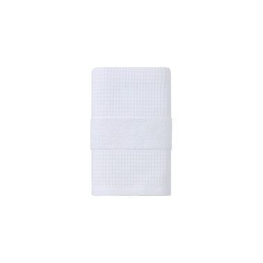 Haven&trade; Organic Cotton Waffle &amp; Terry Hand Towel in Bright White. View a larger version of this product image.