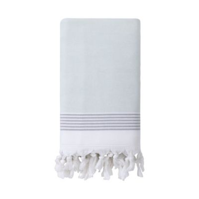 Haven&trade; Organic Cotton Flatweave Bath Towel in Sky Grey