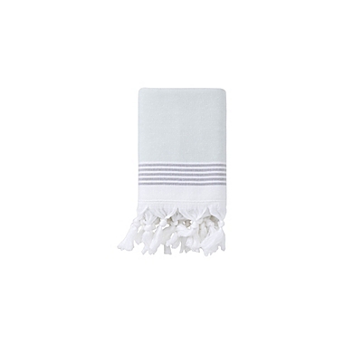 Haven&trade; Organic Cotton Flatweave Hand Towel in Sky Grey. View a larger version of this product image.