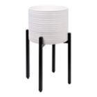 Alternate image 0 for 222 Fifth Ridge 20-Inch Tall Ceramic Indoor Planter in White