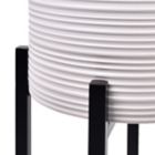 Alternate image 5 for 222 Fifth Ridge 20-Inch Tall Ceramic Indoor Planter in White