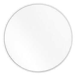 Umbra® Hub 37-Inch Round Wall Mirror in White