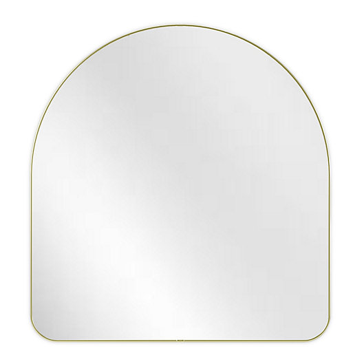 Alternate image 1 for HUBBA ARCHED MIRROR 34x36 BRASS