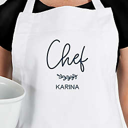 Fancy Chef Adult Apron in White