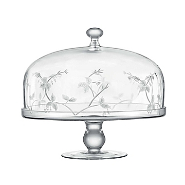 Qualia Sylvan Clear Cake Stand with Dome. View a larger version of this product image.