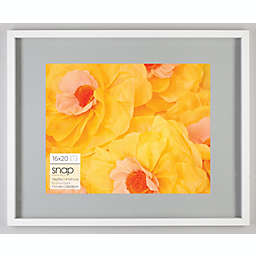 Snap 16-Inch x 20-Inch Wood Float Frame in White