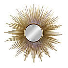 Alternate image 0 for Patton Wall D&eacute;cor 37-Inch x 33-Inch Round Spoked Wall Mirror in Gold