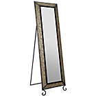 Alternate image 0 for Gallery Solutions 66.5-Inch x 20.1-Inch Rectangular Embossed Full Length Mirror in Antique Bronze
