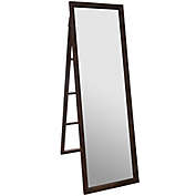 Gallery Solutions 22-Inch x 70-Inch Standing Ladder Mirror with Easel in Walnut