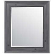 Beveled Scoop Framed 21.4-Inch x 25.4-Inch Wall Mirror