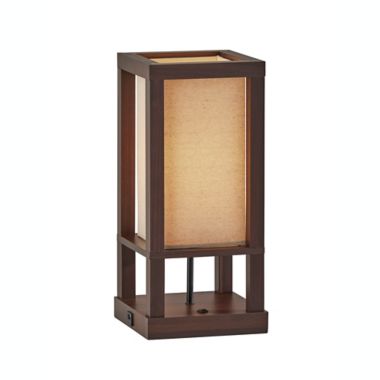 Adesso&reg; Shelf Table Lamp in Walnut. View a larger version of this product image.