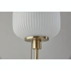 Alternate image 6 for Adesso&reg; Textured Glass Table Lamp in Brass/White