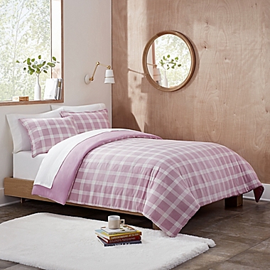 UGG&reg; Devon 2-Piece Reversible Twin/Twin XL Comforter Set in Verbena Plaid. View a larger version of this product image.