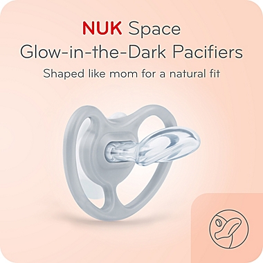 NUK&reg; Space&trade; 0-6M 2-Pack Koala/Tiger Orthodontic Pacifiers in Blue. View a larger version of this product image.