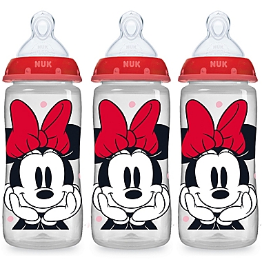NUK&reg; Smooth Flow Disney Minnie Mouse 3-Pack 10 oz. Bottles. View a larger version of this product image.