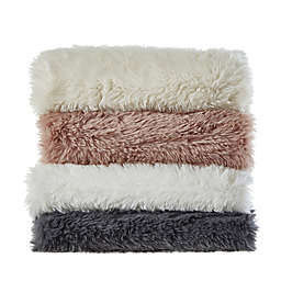 Cozy Tyme Faux Lamb Fur Reversible Throw Blanket