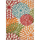 Alternate image 0 for Nourison&trade; Aloha Floral Burst 5&#39;3&quot; x 7&#39;5&quot; Indoor/Outdoor Area Rug in Green