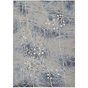Nourison Somerset ST74 Rug in Silver and Blue