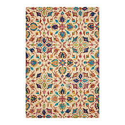Nourison Vibrant 5' x7'6" Hand Tufted Area Rug in Ivory