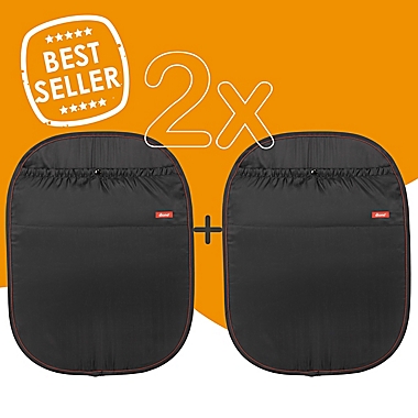 Diono&reg; Stuff N&#39; Scruff&trade; Two2Go Kick Mats in Black (Pack of 2). View a larger version of this product image.