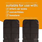 Alternate image 4 for Diono&reg; ultra mat&trade; Car Seat Protectors in Black (Set of 2)