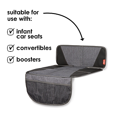 Diono&reg; Super Mat&trade; Car Seat Protector in Grey. View a larger version of this product image.