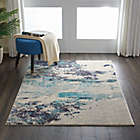 Alternate image 1 for Nourison Celestial Abstract 3&#39;11 x 5&#39;11 Area Rug in Ivory/Teal