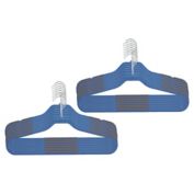 Squared Away&trade; No Slip Slim Hangers in Blue Horizon with Chrome Hook (Set of 16)