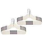 Alternate image 0 for Squared Away&trade; No Slip Slim Hangers in Oyster Grey with Chrome Hook (Set of 16)