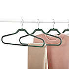 Alternate image 1 for Squared Away&trade; No Slip Slim Hangers in Sea Spray with Chrome Hook (Set of 16)
